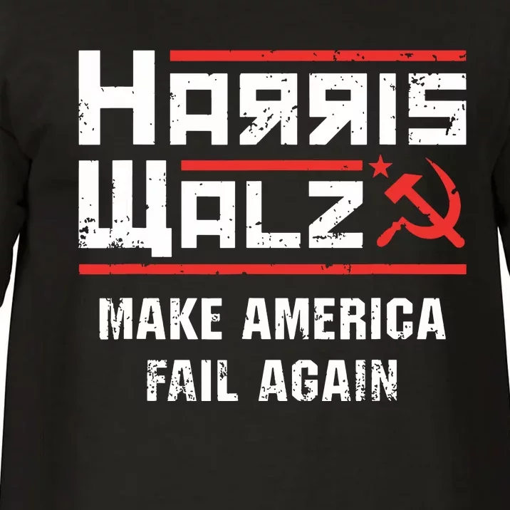 Harris Walz Make America Fail Again Anti Kamala Socialist Comfort Colors T-Shirt