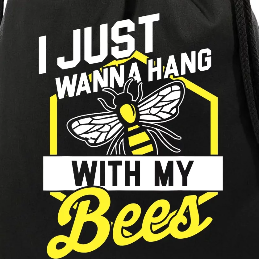 Hang With My Bees Beekeeper & Beekeeping Gift Drawstring Bag