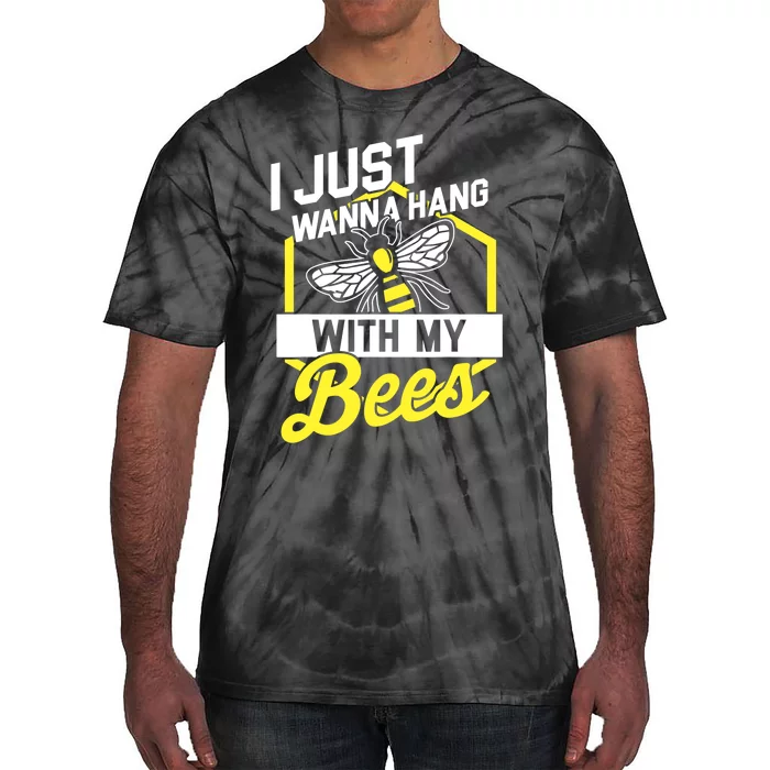 Hang With My Bees Beekeeper & Beekeeping Gift Tie-Dye T-Shirt