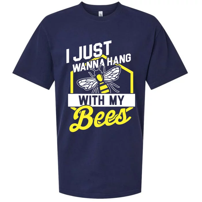 Hang With My Bees Beekeeper & Beekeeping Gift Sueded Cloud Jersey T-Shirt