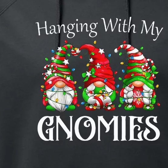 Hanging With My Gnomies Family Pajamas Performance Fleece Hoodie