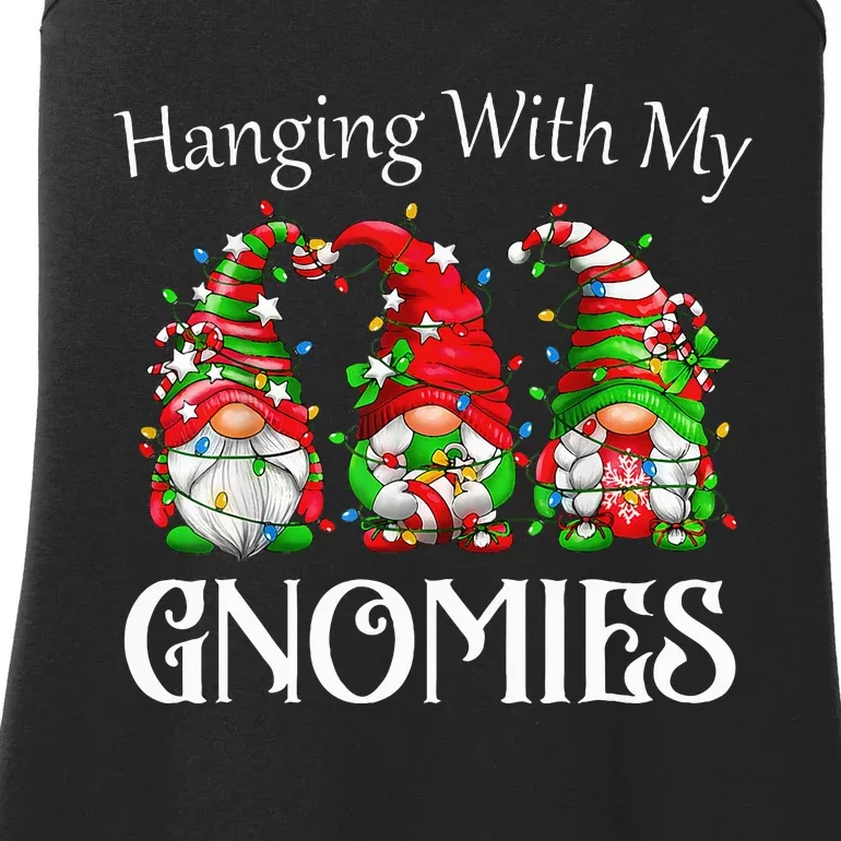 Hanging With My Gnomies Family Pajamas Ladies Essential Tank