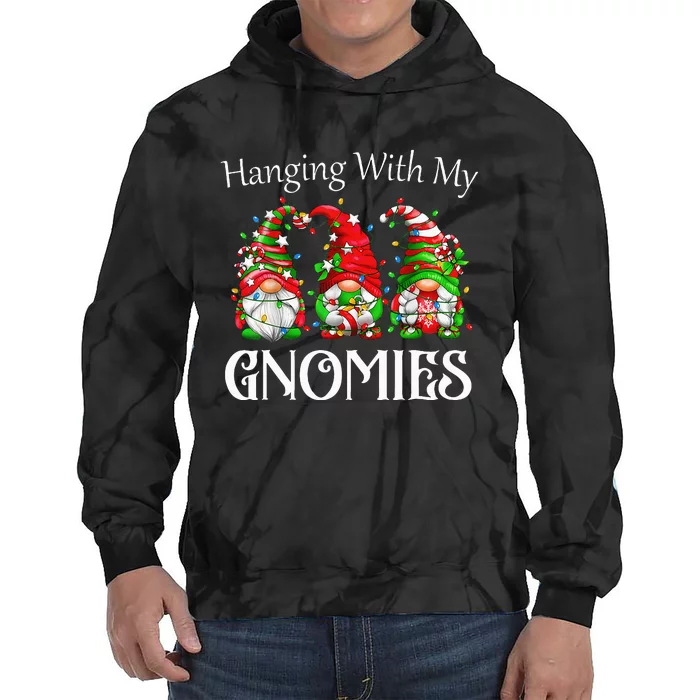 Hanging With My Gnomies Family Pajamas Tie Dye Hoodie