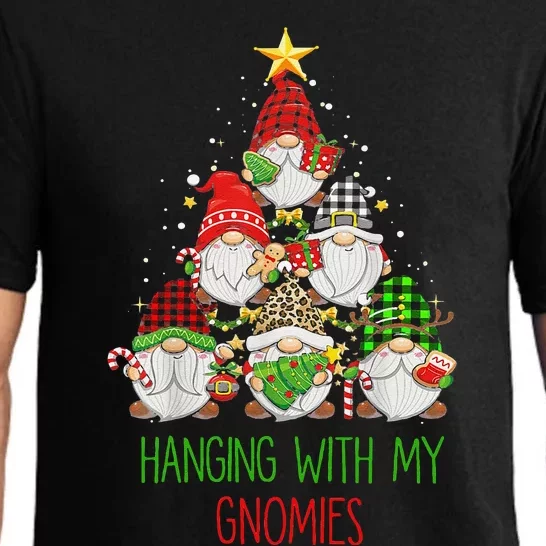 Hanging With My Gnomies Nordic Santa Gnome Christmas Pajama Pajama Set