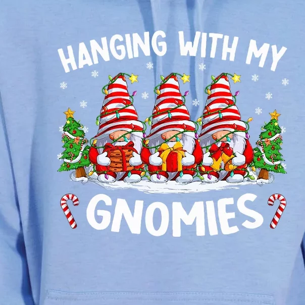 Hanging With My Gnomies Matching Family Christmas Pjs Gnome Unisex Surf Hoodie