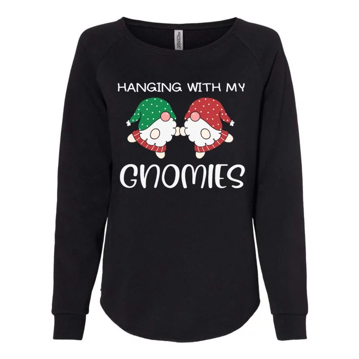 Hanging With My Gnomies Gnomes Christmas Family Pajamas Womens California Wash Sweatshirt