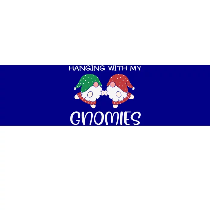 Hanging With My Gnomies Gnomes Christmas Family Pajamas Bumper Sticker