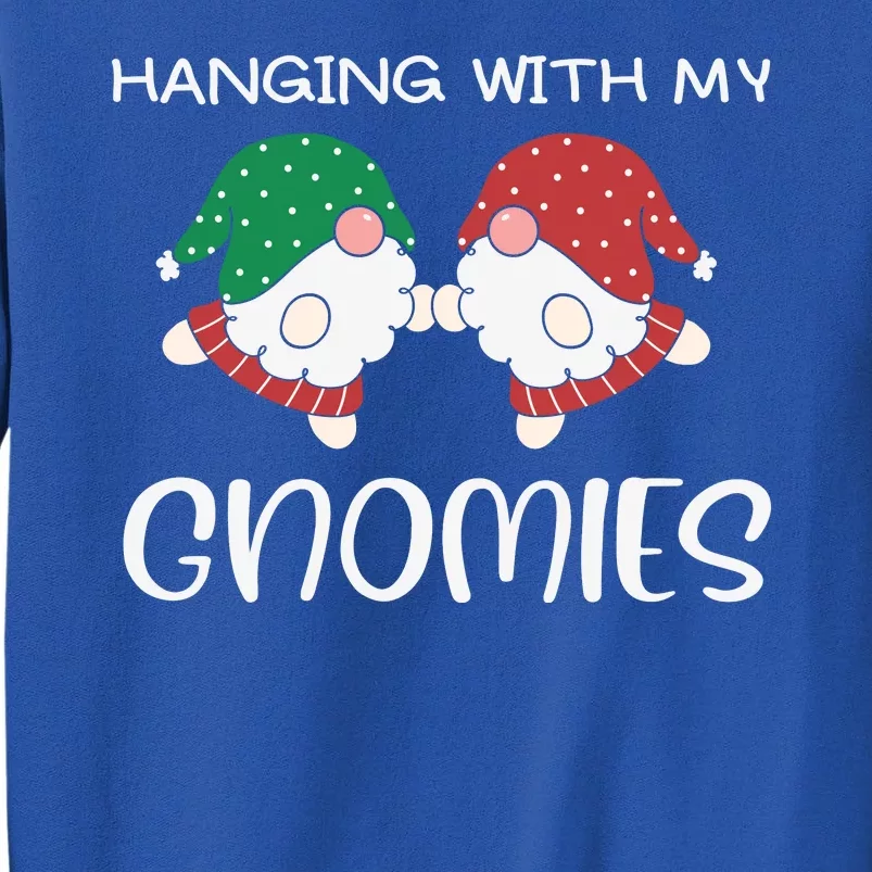 Hanging With My Gnomies Gnomes Christmas Family Pajamas Tall Sweatshirt