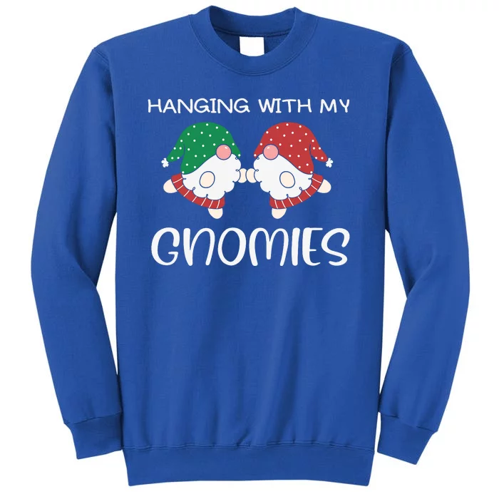 Hanging With My Gnomies Gnomes Christmas Family Pajamas Tall Sweatshirt