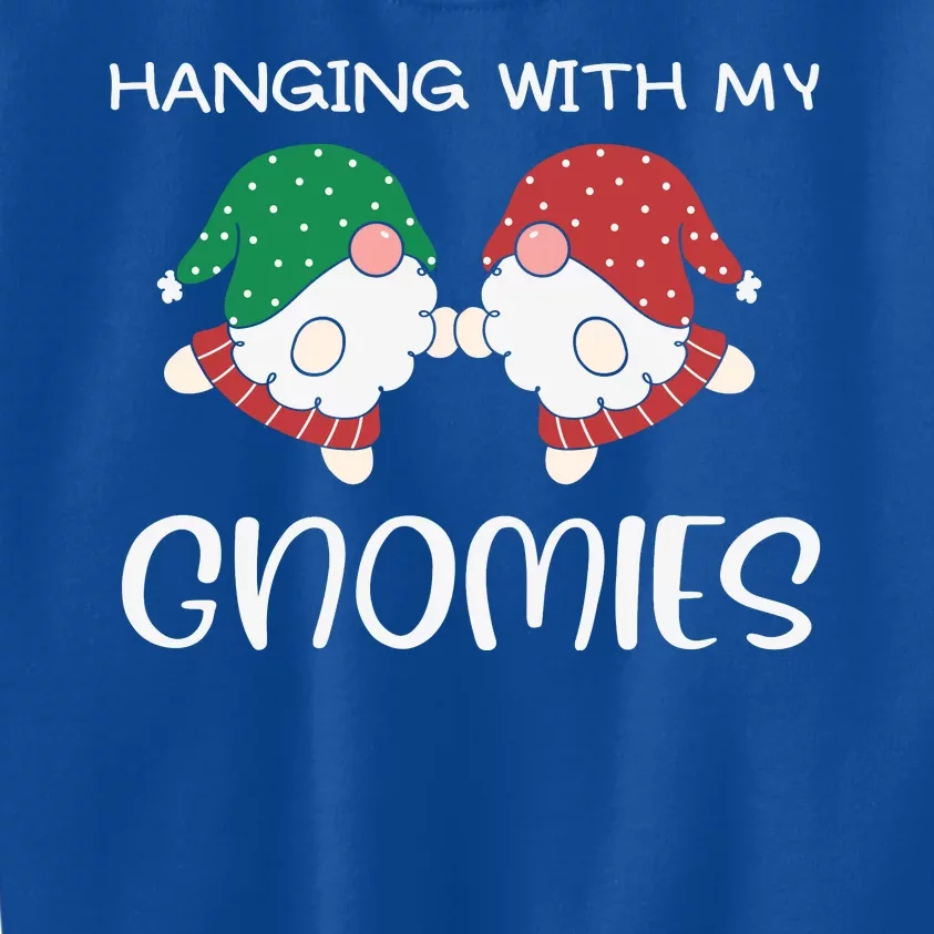 Hanging With My Gnomies Gnomes Christmas Family Pajamas Kids Sweatshirt