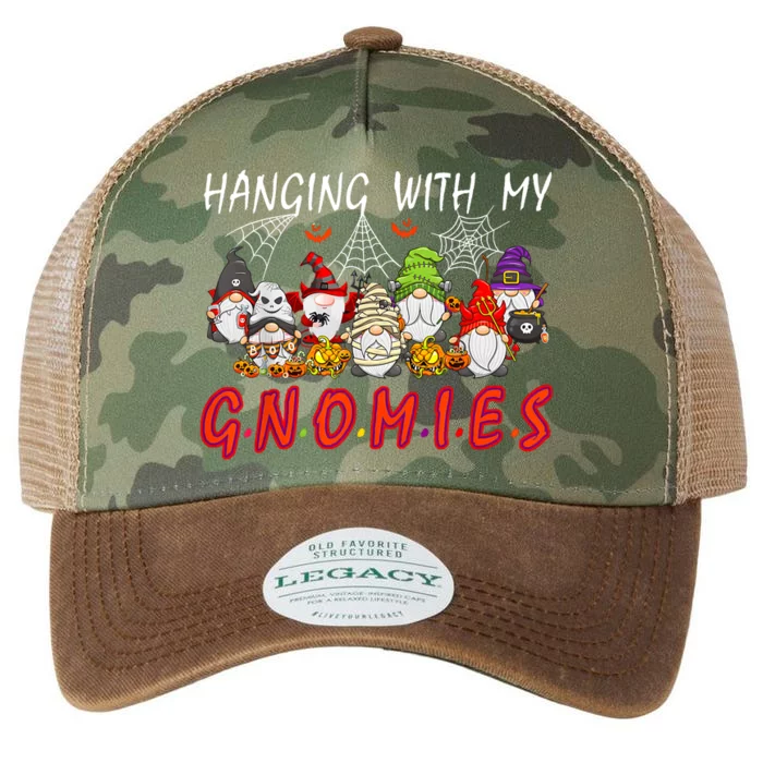 Hanging With My Gnomies Christmas Costume Halloween Gnomes Legacy Tie Dye Trucker Hat