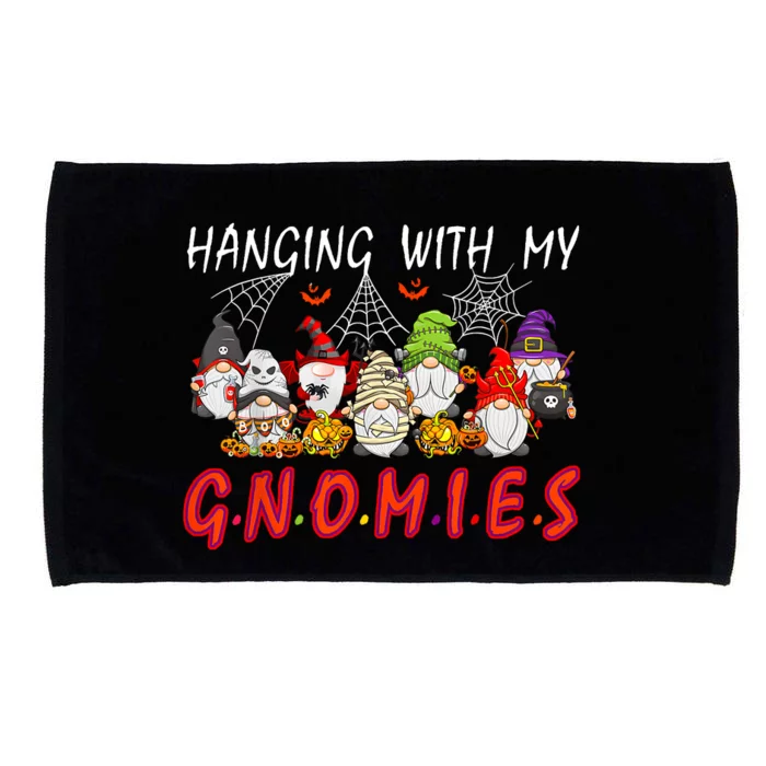 Hanging With My Gnomies Christmas Costume Halloween Gnomes Microfiber Hand Towel