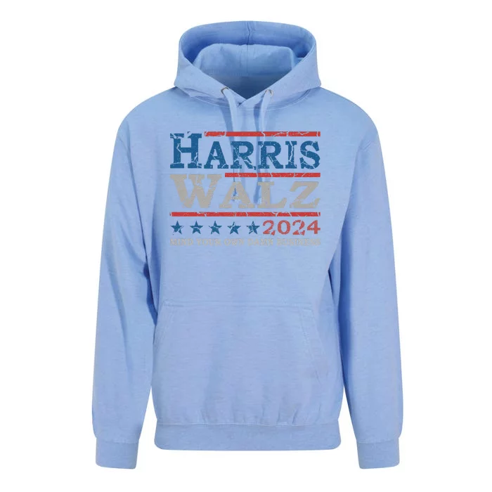 Harris Waltz Mind Your Own Damn Business Election 2024 Unisex Surf Hoodie