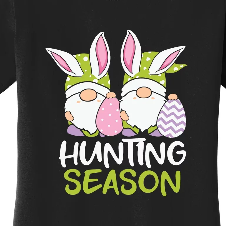 Hunting Season Easter gnome Couple Easter Day Women's T-Shirt