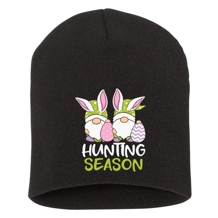 Hunting Season Easter gnome Couple Easter Day Short Acrylic Beanie