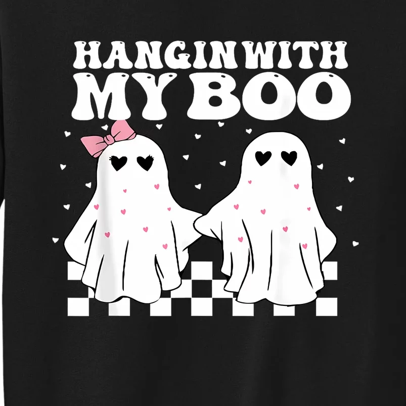 Hangin With My Boo Couples Halloween Adult Costume His Her Tall Sweatshirt