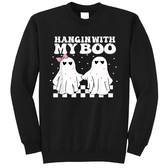 Hangin With My Boo Couples Halloween Adult Costume His Her Tall Sweatshirt