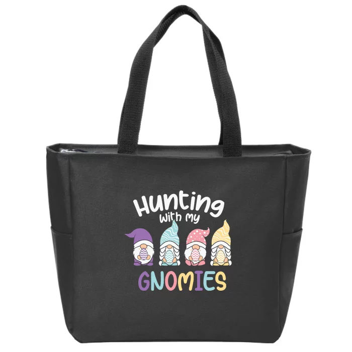 Hunting With My Gnomies Easter Easter Day Zip Tote Bag