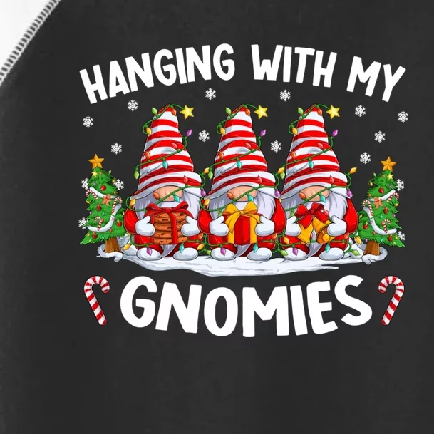 Hanging With My Gnomies Matching Family Christmas Pjs Gnome Toddler Fine Jersey T-Shirt