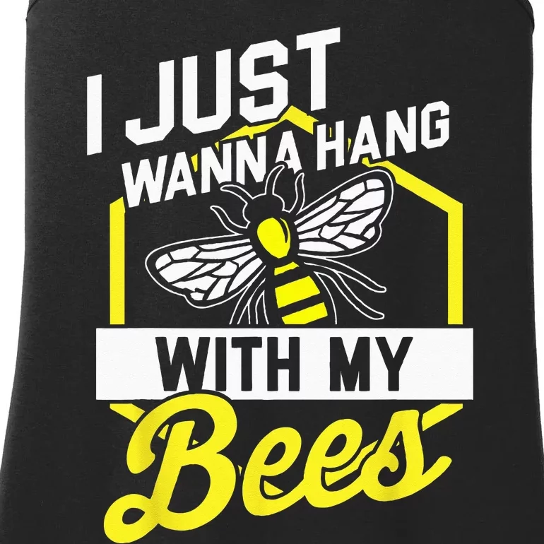 Hang With My Bees Beekeeper & Beekeeping Gift Ladies Essential Tank