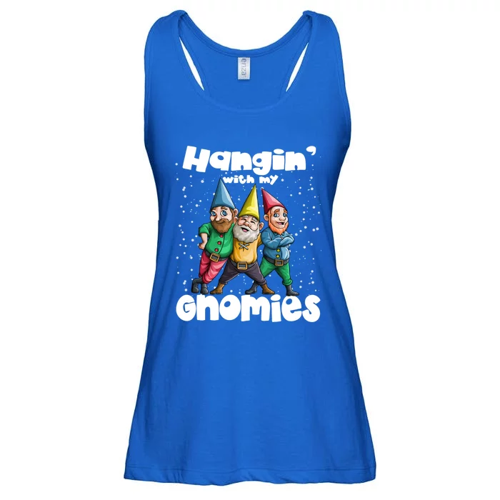 Hanging With My Gnomies Gnome Ugly Christmas Lefse Xmas Gift Ladies Essential Flowy Tank