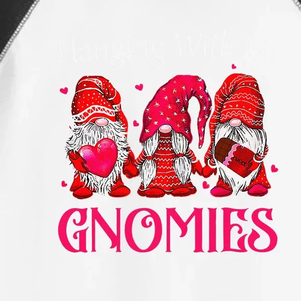 Hanging With My Gnomies Happy Valentines Day Cute Gnomes Day Love Toddler Fine Jersey T-Shirt