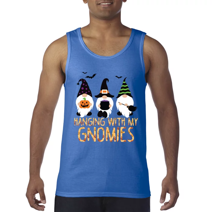 Hanging With My Gnomies Halloween Thanksgiving Christmas Gift Tank Top