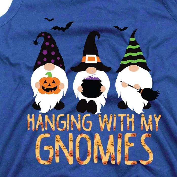 Hanging With My Gnomies Halloween Thanksgiving Christmas Gift Tank Top