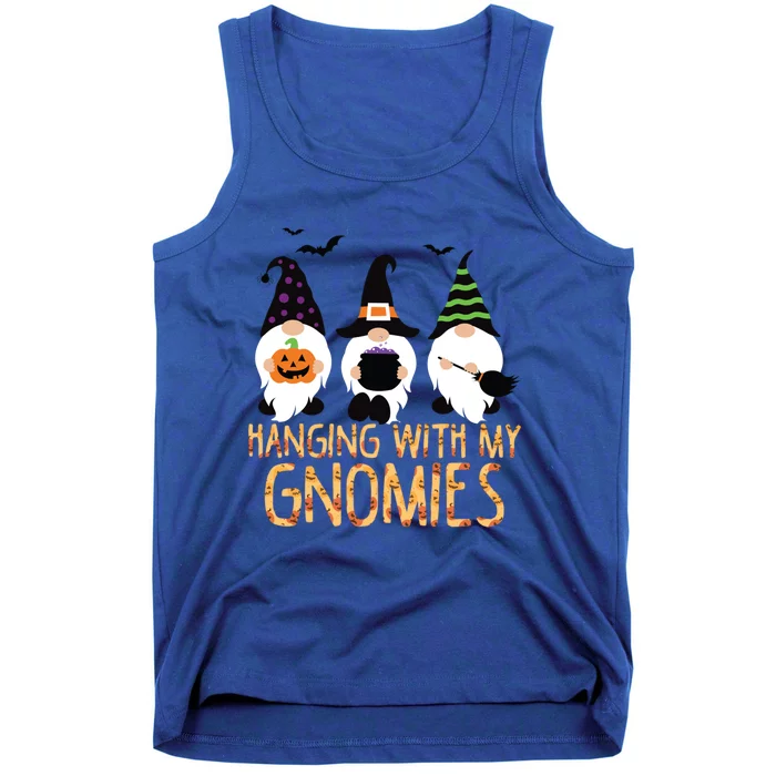 Hanging With My Gnomies Halloween Thanksgiving Christmas Gift Tank Top