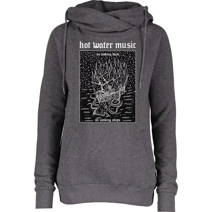 Hot Water Music Womens Funnel Neck Pullover Hood