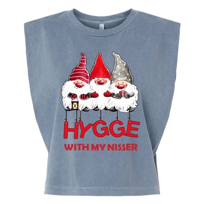 Hygge With My Nisser Christmas Garment-Dyed Women's Muscle Tee