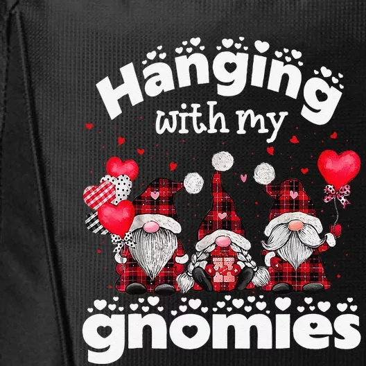 Hanging With My Gnomies Happy Valentines Day Cute Gnomes Happy City Backpack