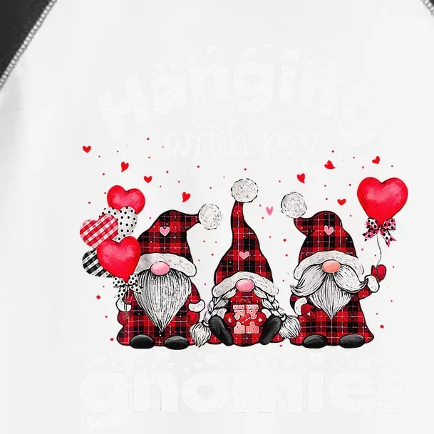 Hanging With My Gnomies Happy Valentines Day Cute Gnomes Happy Toddler Fine Jersey T-Shirt