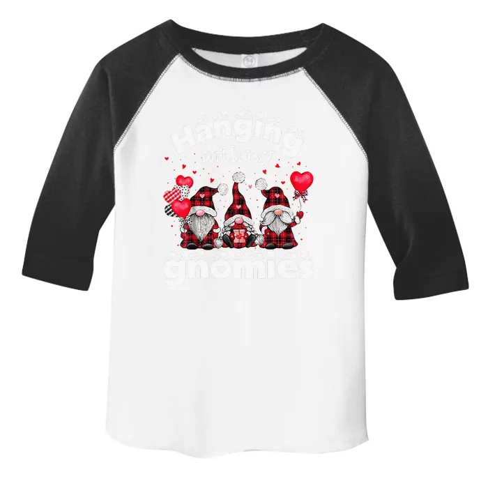 Hanging With My Gnomies Happy Valentines Day Cute Gnomes Happy Toddler Fine Jersey T-Shirt