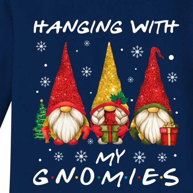 Hanging With My Gnomies Xmas Gift Baby Long Sleeve Bodysuit