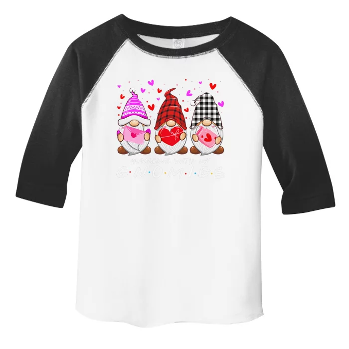 Hanging With My Gnomies Happy Valentines Day Cute Gnomes Love Cute Toddler Fine Jersey T-Shirt