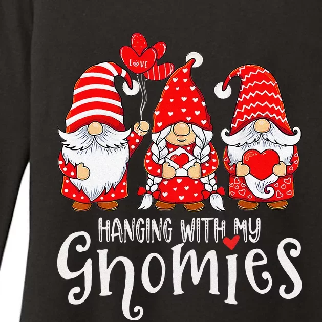 Hanging With My Gnomies Happy Valentines Day Cute Gnomes Love Day Womens CVC Long Sleeve Shirt