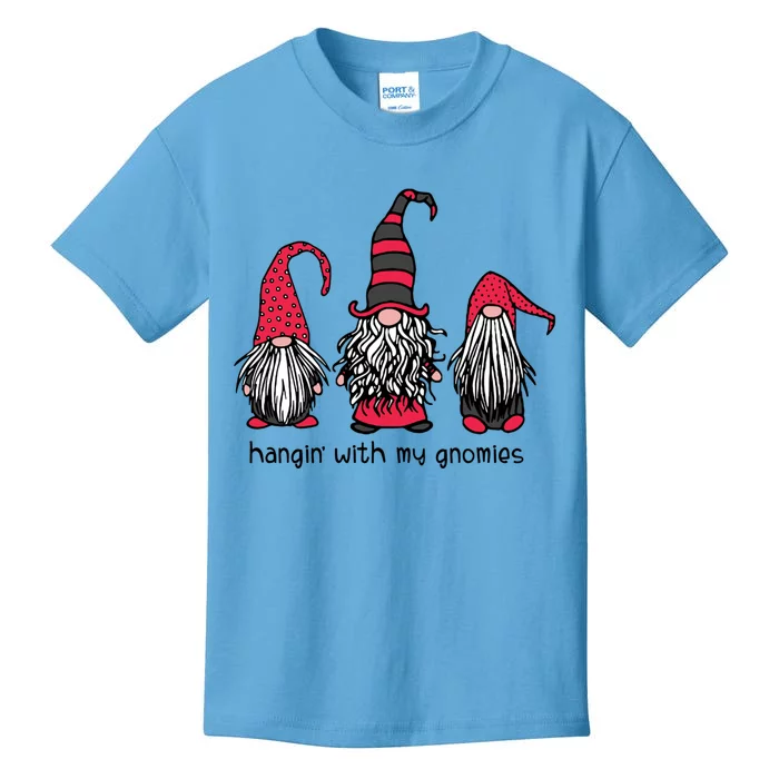 Hangin With My Gnomies Funny Christmas Matching Top Great Gift Kids T-Shirt