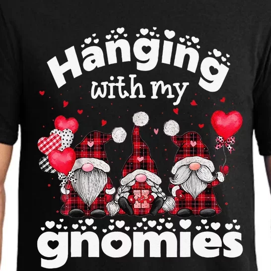 Hanging With My Gnomies Happy Valentines Day Cute Gnomes Pajama Set