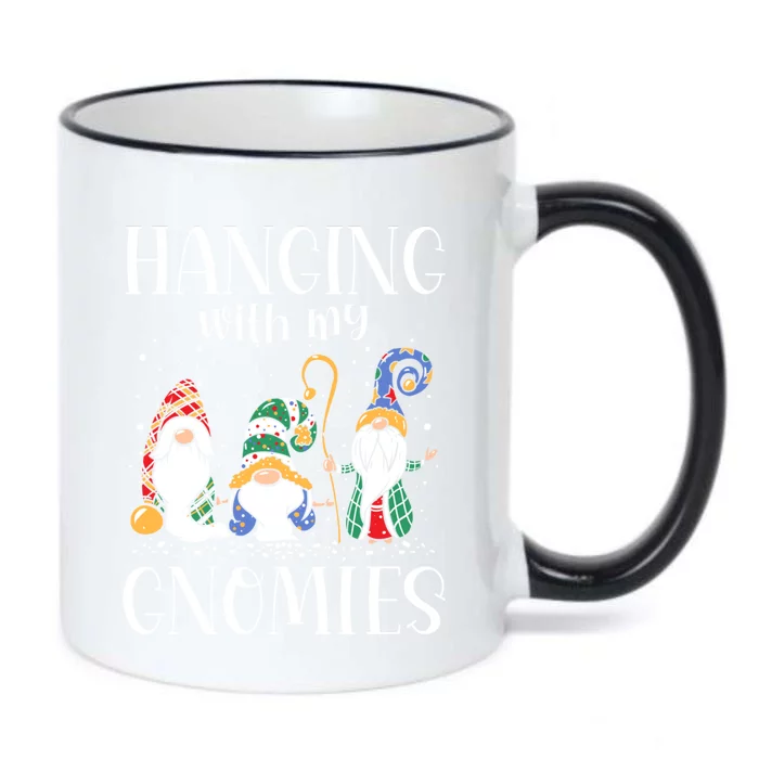 Hanging With My Gnomies Funny Gnome Friend Christmas Gift Black Color Changing Mug