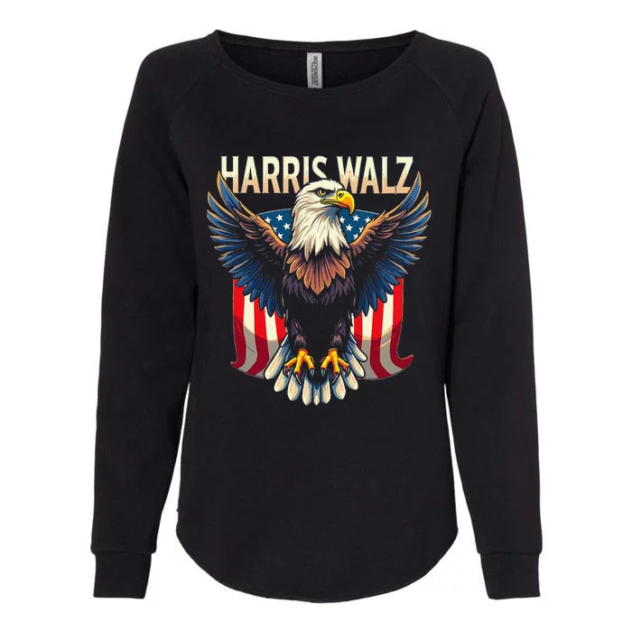 Harris Walz Majestic Eagle Womens California Wash Sweatshirt