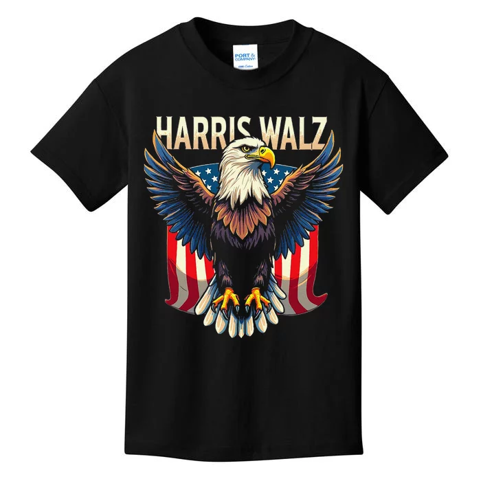 Harris Walz Majestic Eagle Kids T-Shirt