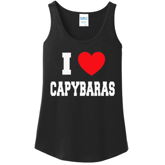 Home Where My Capybaras Gifts Capybaras Lovers Ladies Essential Tank