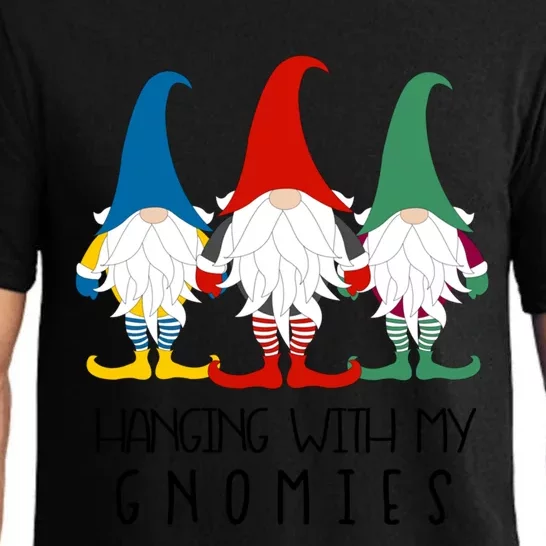 Hanging With My Gnomies Nordic Santa Gnome Funny Christmas Gift Pajama Set