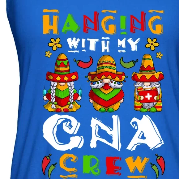 Hanging With My Cna Crew Nurse Gnomes Cinco De Mayo Nurse Great Gift Ladies Essential Flowy Tank