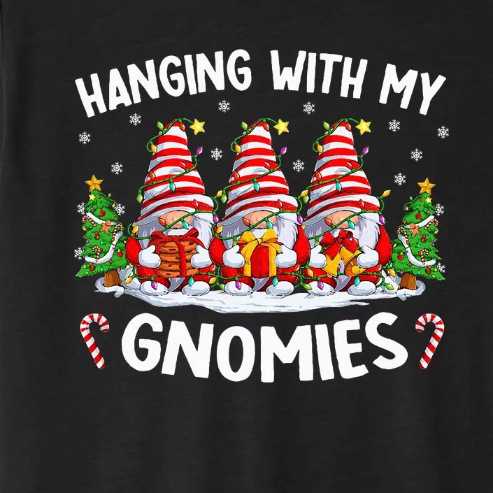 Hanging With My Gnomies Matching Family Christmas Pjs Gnome ChromaSoft Performance T-Shirt