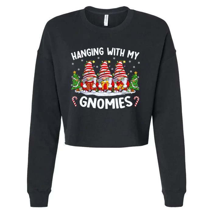 Hanging With My Gnomies Matching Family Christmas Pjs Gnome Cropped Pullover Crew