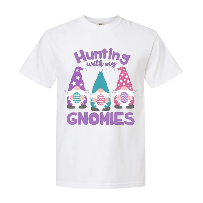 Hunting With My Gnomies Funny Easter Garment-Dyed Heavyweight T-Shirt