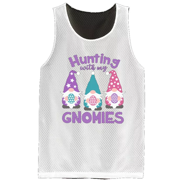 Hunting With My Gnomies Funny Easter Mesh Reversible Basketball Jersey Tank