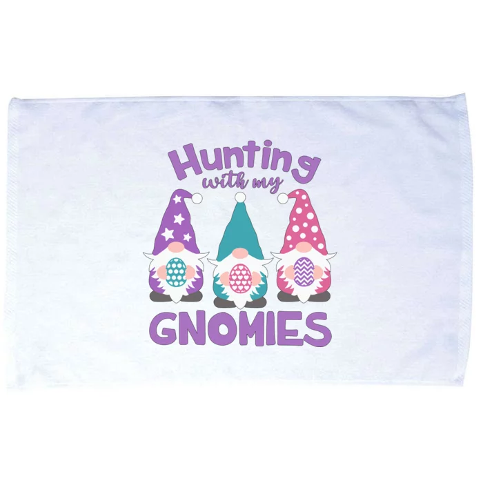 Hunting With My Gnomies Funny Easter Microfiber Hand Towel